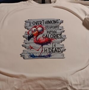 Flamingo Graphic Tee - White